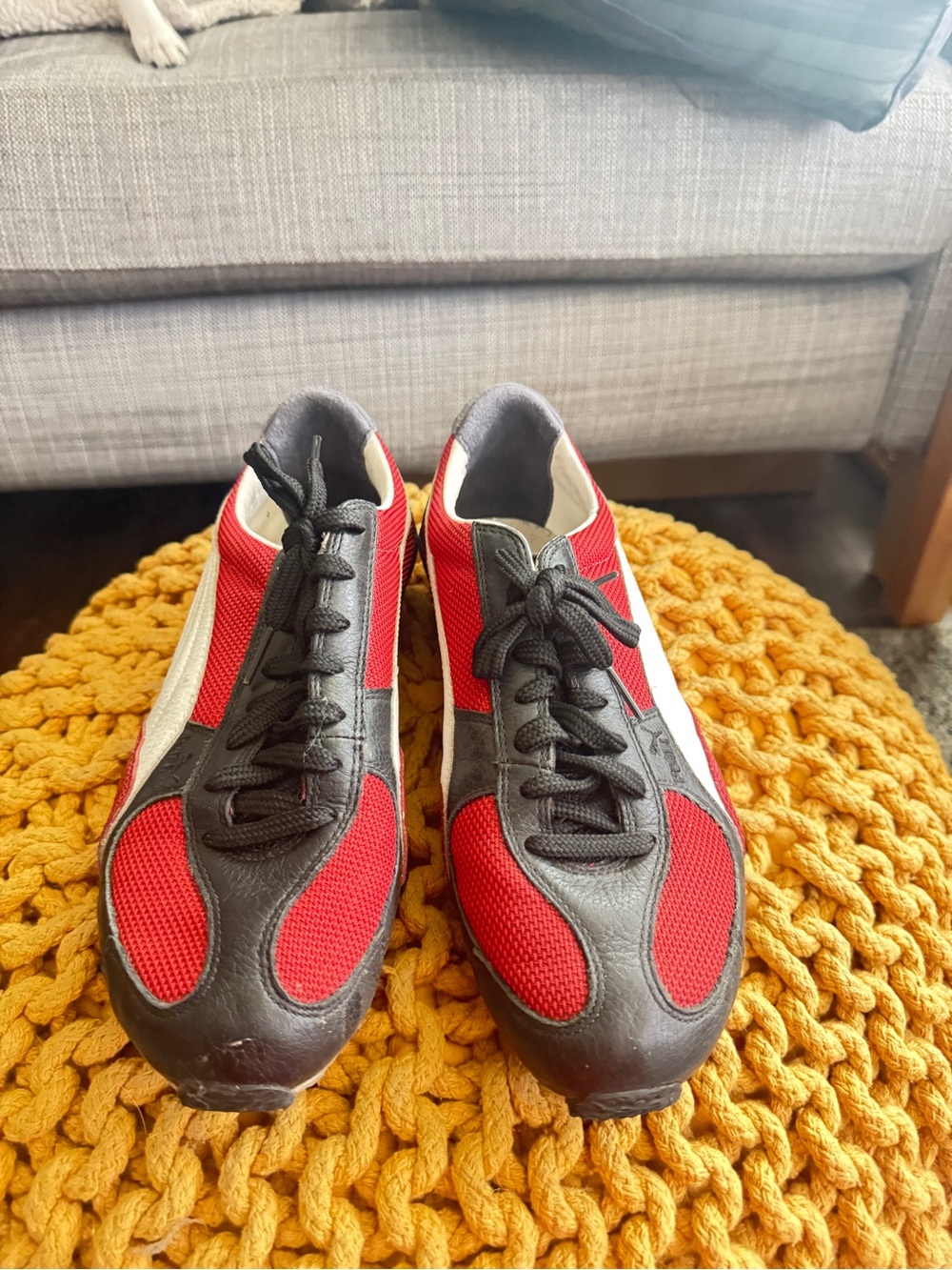 Puma Red and Black Men's Athletic Sneakers